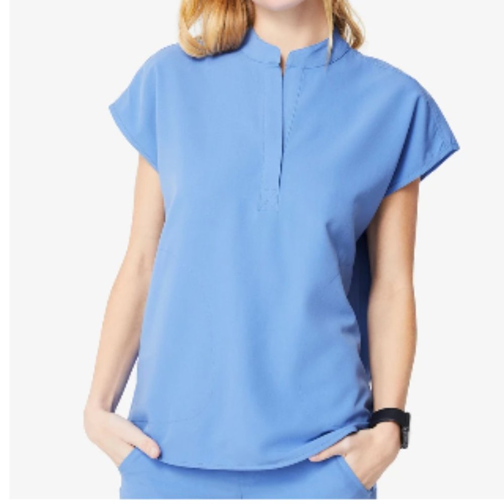 Figs Women's Ceil Blue Rafaela Scrub Top